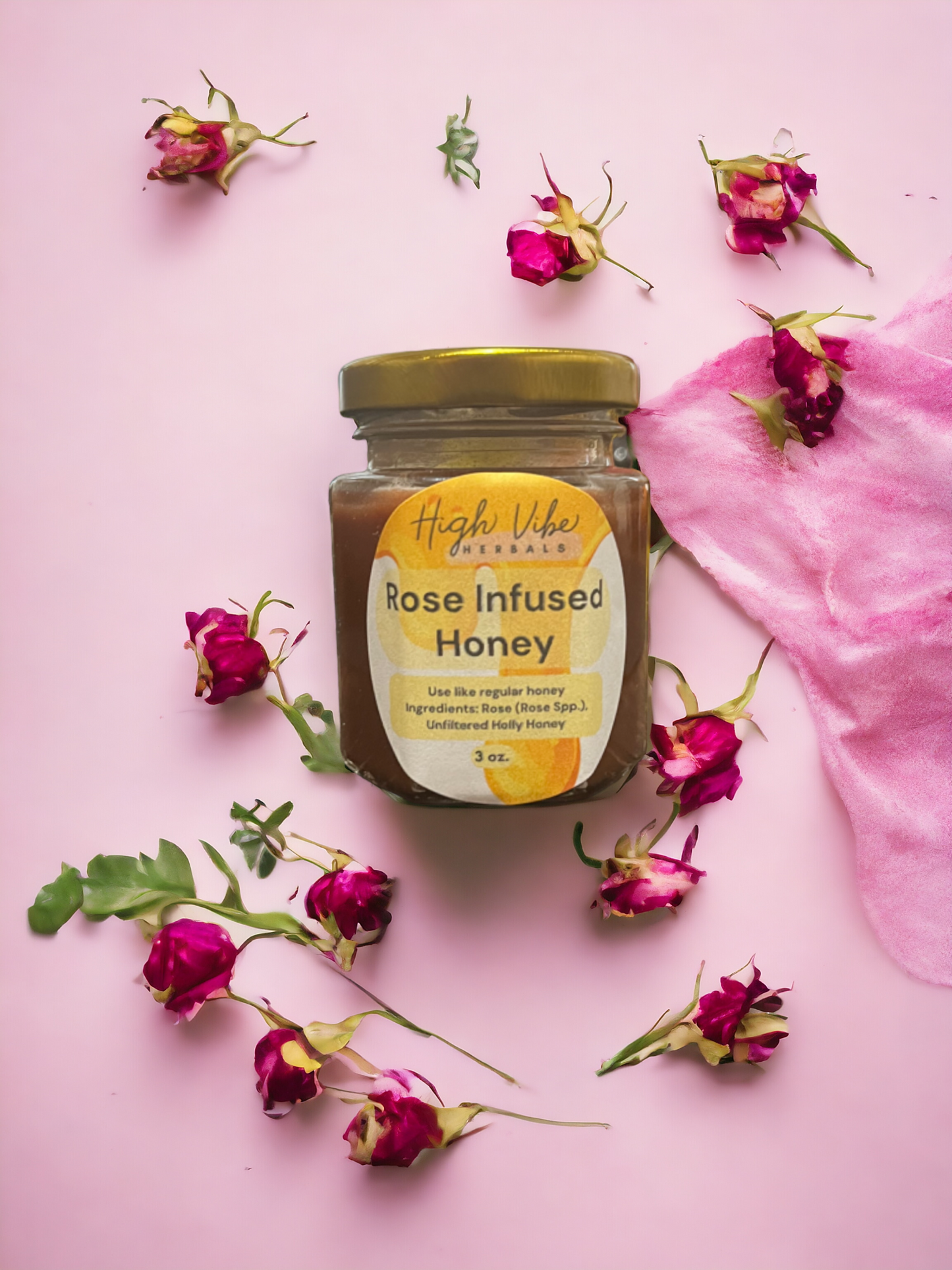 Rose Infused Honey