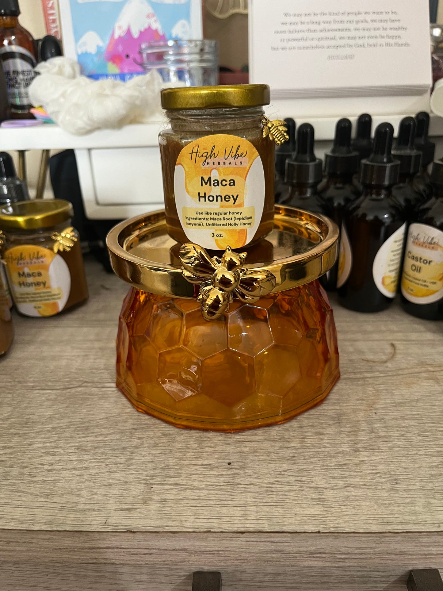 Maca infused honey